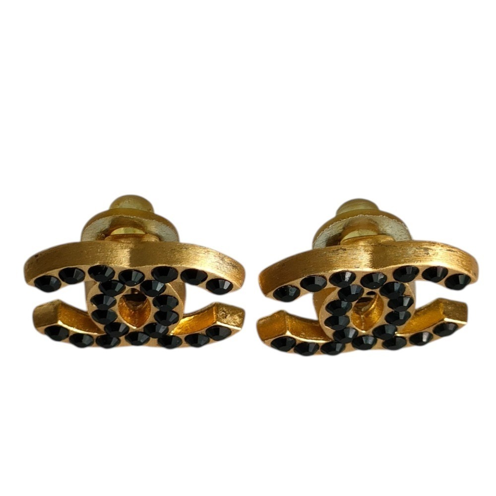 CHANEL Gold Logo Earrings - Picture 2 of 8